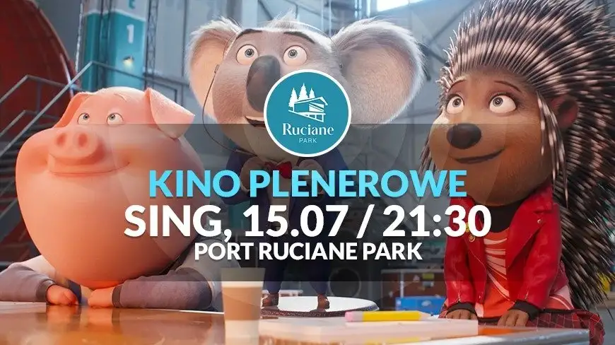 Kino Plenerowe w porcie Ruciane Park, czwartek 21:30