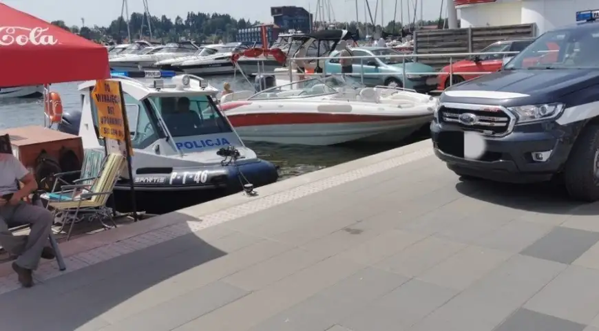 Ewakuacja w Mikołajkach. W jeziorze znaleziono niewybuch