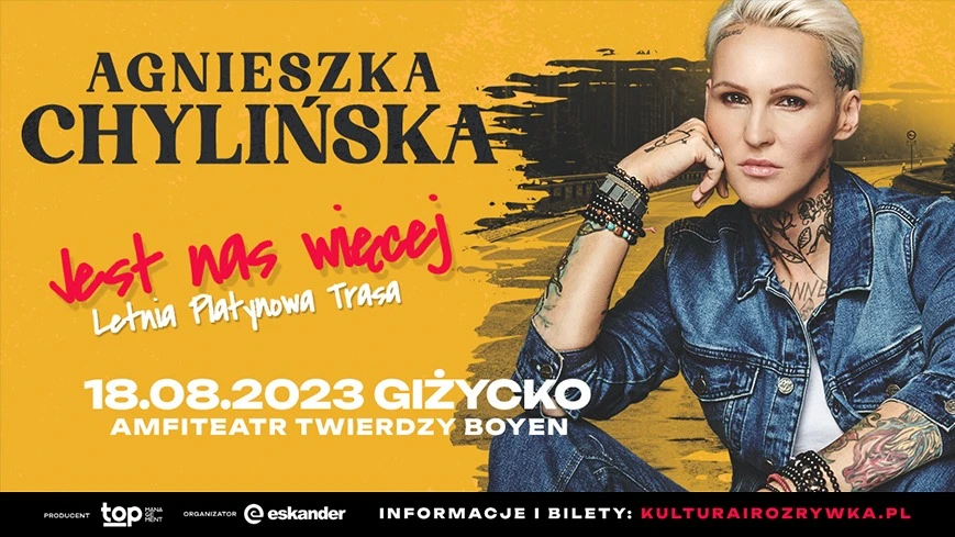 Agnieszka Chylińska wystąpi w Giżycku