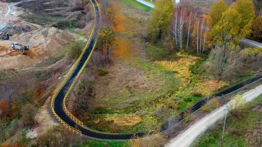 Nowa ścieżka rowerowa powstała w okolicach Olecka na Mazurach