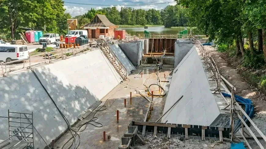 Remont zabytkowej śluzy Guzianka I.