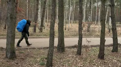 Tropem Wilków doszedł pieszo z Poznania na Mazury