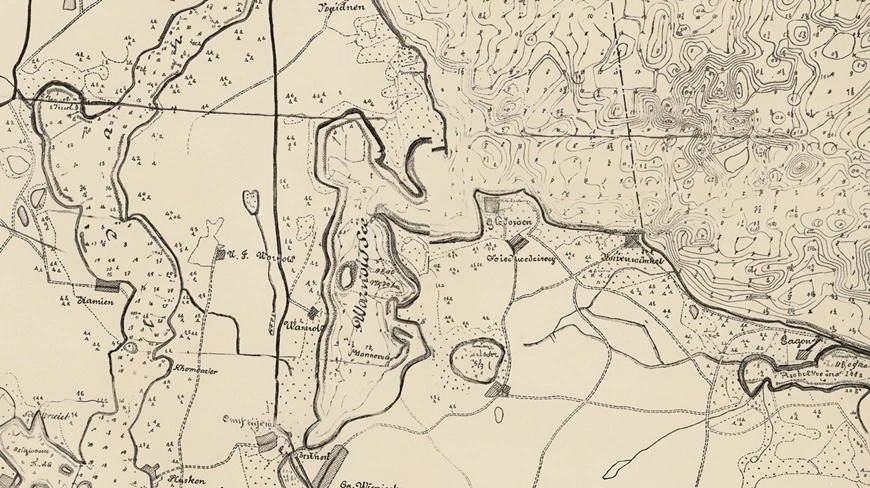 Niezwykła mapa mazurskich jezior kapitana Scriby skarbem Muzeum Ziemi Piskiej