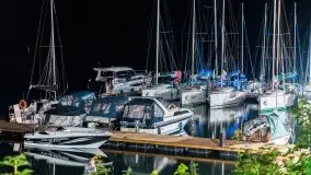 Zdjęcia nocne w porcie Ruciane Park - zdjęcie 11