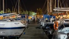 Noc w porcie Keja w Węgorzewie, sierpień 2021 - zdjęcie 30