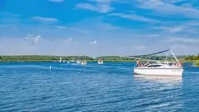 Wąskie żeglarskie gardło na Mazurach, jezioro Kirsajty - zdjęcie 4