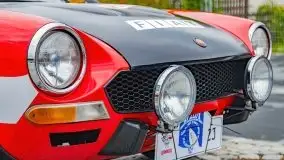 Zlot zabytkowych aut przy restauracji Nóż w wodzie w Mikołajkach - zdjęcie 45