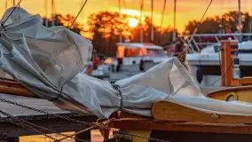 Wschód słońca w Stanicy Wodnej Stranda, sierpień 2021 r. - zdjęcie 6