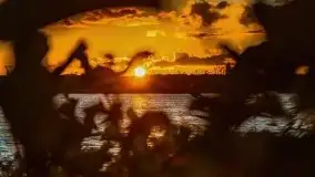 Zachód słońca nad jeziorem Kirsajty, wrzesień 2021 r. - zdjęcie 16