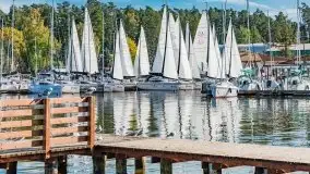 Suszenie żagli nad jeziorem Niegocin, Wilkasy - zdjęcie 45