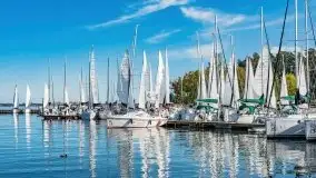 Suszenie żagli nad jeziorem Niegocin, Wilkasy - zdjęcie 46