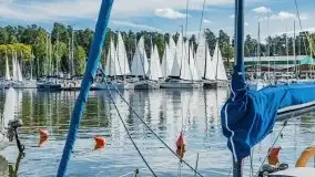 Suszenie żagli nad jeziorem Niegocin, Wilkasy - zdjęcie 52
