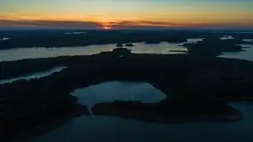 Wrześniowy zachód nad jeziorem Kisajno, widziany ze Strandy - zdjęcie 15