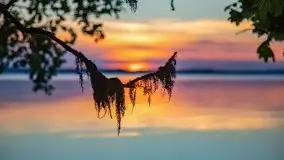 Zachód słońca nad jeziorem Dobskim, wrzesień 2021 - zdjęcie 17