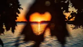 Zachód słońca, Giżycko, jezioro Niegocin, październik 2021 r. - zdjęcie 29