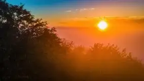 Październikowy wschód słońca, mgły i szron - zdjęcie 78