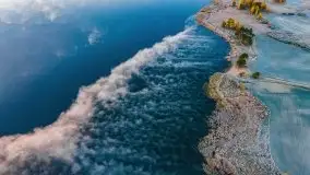 Październikowy wschód słońca, mgły i szron - zdjęcie 6