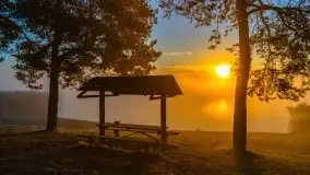 Październikowy wschód słońca, mgły i szron - zdjęcie 30