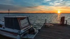 Zachód słońca nad jeziorem Dargin, październik 2021 - zdjęcie 7