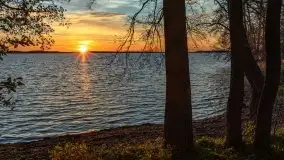 Zachód słońca nad jeziorem Dargin, październik 2021 - zdjęcie 10