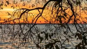 Zachód słońca nad jeziorem Dargin, październik 2021 - zdjęcie 44