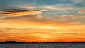 Zachód słońca nad jeziorem Dargin, październik 2021 - zdjęcie 34