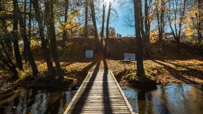 Jesienne klimaty w Pięknej Górze, jezioro Kisajno