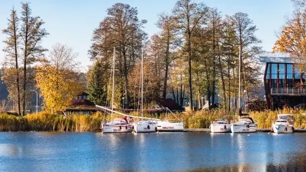 Jesienna i cicha śluza Guzianka I, Ruciane Nida - zdjęcie 3