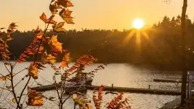 Zachód słońca i jesienne Ruciane Park  - zdjęcie 12