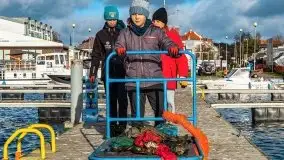 Fotorelacja z sprzątania dna w Ekomarinie Giżycko - zdjęcie 47