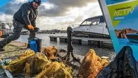 Fotorelacja z sprzątania dna w Ekomarinie Giżycko - zdjęcie 43