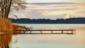 Listopadowy zachód słońca nad jeziorem Tałty, Skorupki - zdjęcie 4