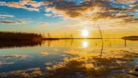 Grudniowy wschód słońca nad jeziorem Niegocin - zdjęcie 72