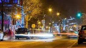 Nocne Giżycko gotowe na święta, grudzień 2021 - zdjęcie 13