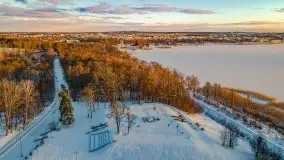 Wschód słońca nad jeziorem Niegocin, krzyż św. Brunona - zdjęcie 23