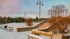 Wschód słońca nad jeziorem Niegocin, krzyż św. Brunona - zdjęcie 47