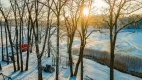 Zimowy wschód i południe w Strandzie nad jeziorem Kisajno - zdjęcie 38