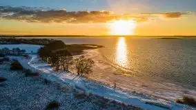 Wschód słońca nad jeziorem Łabap w Radziejach - zdjęcie 39