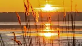 Styczniowy zachód słońca nad jeziorem Święcajty, 2022 r. - zdjęcie 13