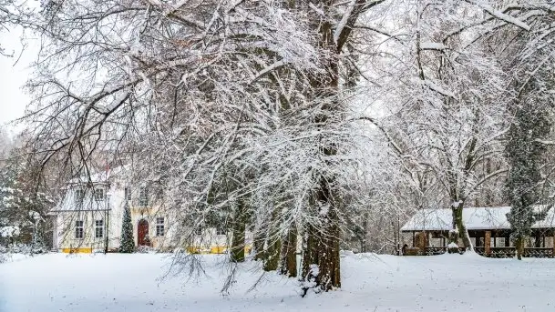 Księżycowy Dworek i jezioro Siercze w okowach zimy - zdjęcie 9