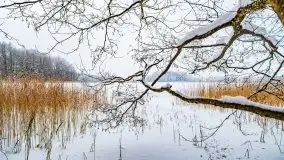 Księżycowy Dworek i jezioro Siercze w okowach zimy - zdjęcie 22