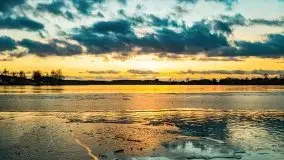 Zachód słońca nad jeziorem Bocznym, styczeń 2022 - zdjęcie 10