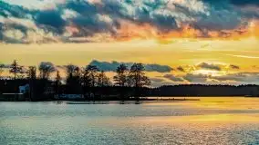 Zachód słońca nad jeziorem Bocznym, styczeń 2022 - zdjęcie 26