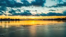 Zachód słońca nad jeziorem Bocznym, styczeń 2022 - zdjęcie 37