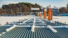 Zimowa Stranda i jezioro Kisajno, styczeń 2022 r. - zdjęcie 2