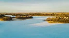 Zachód słońca przy wyspie Wydmińskiej, marzec 2021 r. - zdjęcie 35