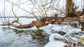 Niegocin i Giżycko skute lodem, grudzień 2020 - zdjęcie 27