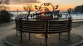 Wschód słońca nad jeziorem Niegocin w Wilkasach - zdjęcie 3