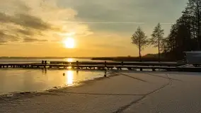 Wschód słońca nad jeziorem Niegocin w Wilkasach - zdjęcie 63