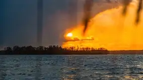 Zachód słońca nad jeziorem Niegocin, Bystry, luty 2021 - zdjęcie 12